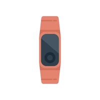 Modern smartwatch presenting empty display screen presenting latest mobile app design vector