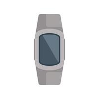 Modern smart watch showing blank screen displaying time vector