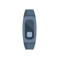 Smart watch showing time and battery life on white background vector