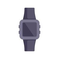 Smart watch displaying empty screen on wristband with buckle vector