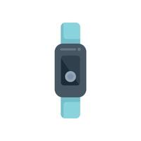 Smartwatch showing time tracking application interface vector