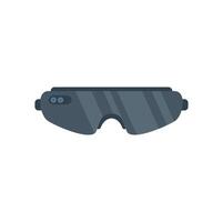 Pair of smart glasses showing augmented reality technology vector