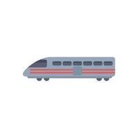 Modern high speed train moving left side view vector