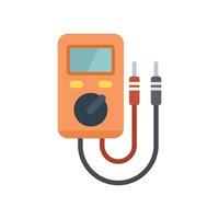 Digital multimeter measuring device for testing electrical circuits vector