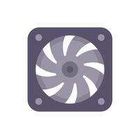 Computer fan cooling system keeping computer hardware cool vector