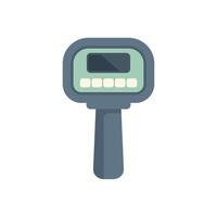 Digital barcode scanner for retail store checkout process vector