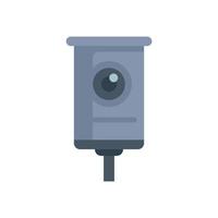 Security camera monitoring system recording video footage vector