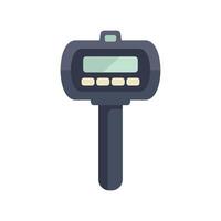 Police speed radar gun detecting speed limit violation vector
