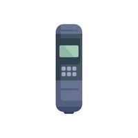 Portable gas detector device measuring toxic gas levels vector