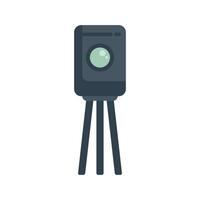 Geodetic level on tripod measuring elevation on construction site vector