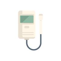Digital water quality tester measuring purity level vector