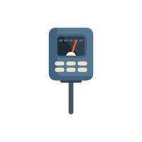 Digital glucometer measuring blood sugar level icon vector