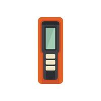 Electronic multimeter showing measurement result icon vector