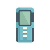 Electronic device showing blank screen for copy space vector