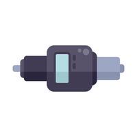Electric screwdriver showing battery charge indicator displaying remaining power level vector