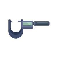 Digital outside micrometer measuring tool icon showing accuracy vector