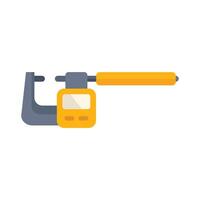 Digital caliper measuring tool icon illustration with flat style design vector