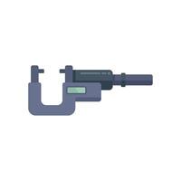 Digital micrometer showing precise measurement tool for industry vector