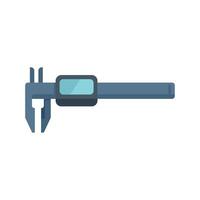 Digital caliper measuring tool icon showing length width and depth vector