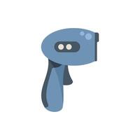 Handheld barcode scanner scanning bar code vector