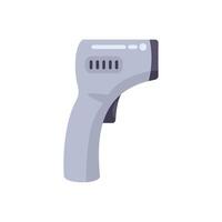 Digital non contact infrared thermometer measuring temperature vector