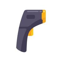Contactless digital infrared thermometer showing temperature measurement vector