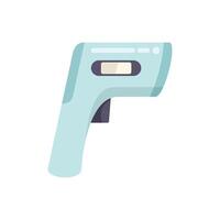 Non contact infrared thermometer showing temperature reading vector