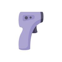 Digital non contact infrared thermometer measuring temperature vector