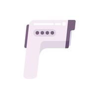 Digital non contact infrared thermometer measuring temperature vector