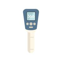 Digital medical thermometer showing normal temperature reading vector