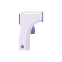 Digital non contact infrared thermometer measuring temperature vector