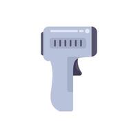 Digital non contact infrared thermometer gun showing temperature vector