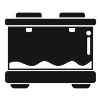 Modern double boiler machine for melting chocolate and cooking icon vector
