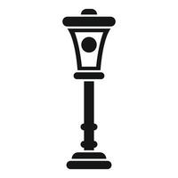 Simple icon design of a street lamp standing tall vector