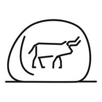 Taurus zodiac sign representing perseverance and sensuality vector