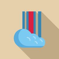 Data processing system transforming information into cloud storage vector