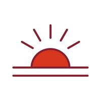 Sunrise Icon Design vector