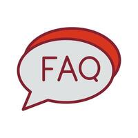 FAQ Section Icon Design vector