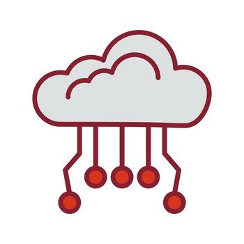 Cloud Computing Icon Design vector