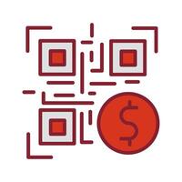 QR Code Payment Icon Design vector