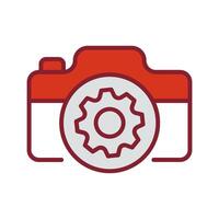 Camera Settings Icon Design vector