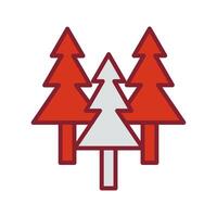 Evergreen Tree Icon Design vector