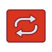 Repeat Button Icon Design vector