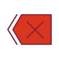 Delete Icon Design vector