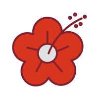 Hibiscus Icon Design vector