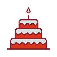 Cake Topper Icon Design vector