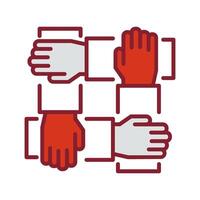 Teamwork Icon Design vector