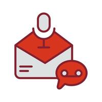 Voice Message Icon Design vector