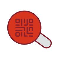 QR Code App Icon Design vector