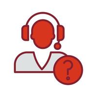 Help Request Icon Design vector